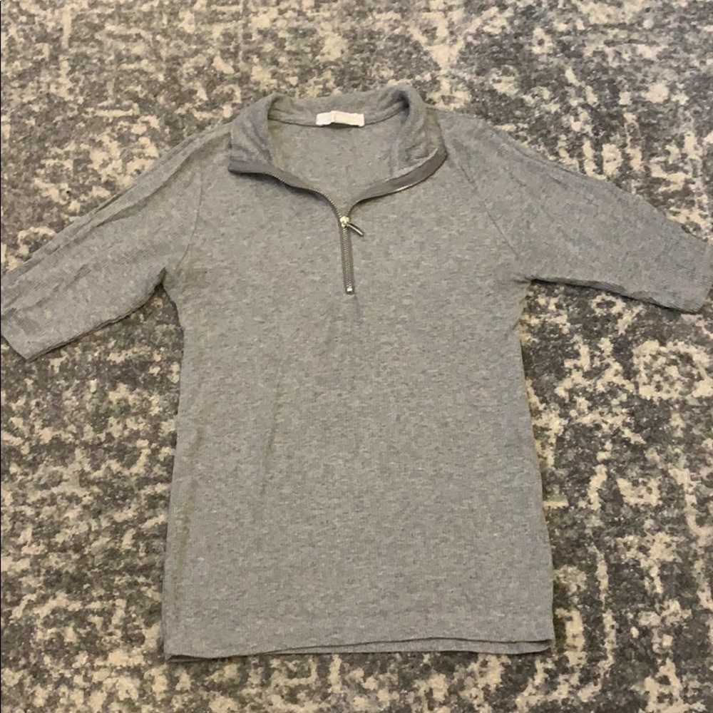 Zip up tee